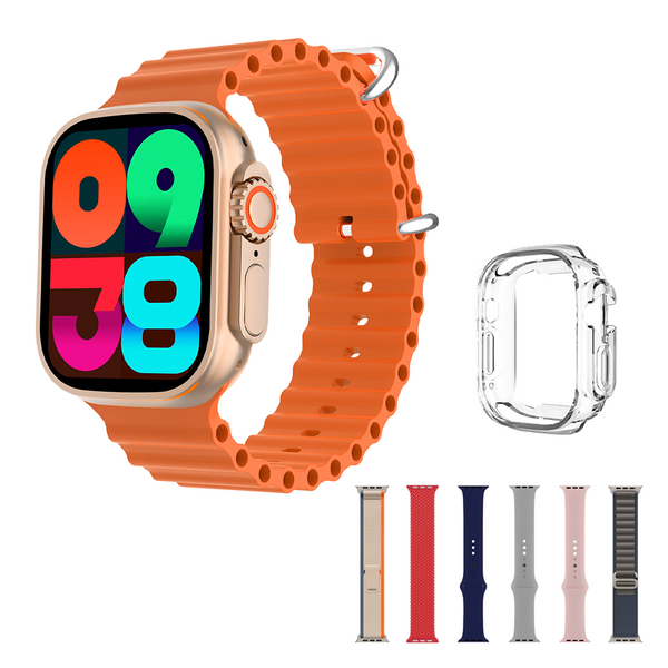 Smartwatch Bazik Prime W74 Pro Max – 49mm, Tela AMOLED, Bluetooth, GPS, 7 Pulseiras