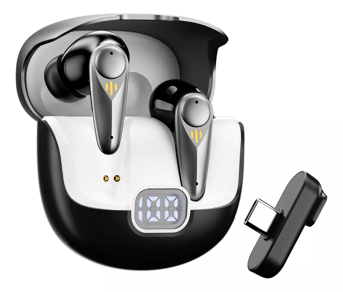 Fone de Ouvido Gamer Intra-Auricular Ba FON 152 - Bluetooth 5.4, Transmissor 2.4G, Redução de Ruído