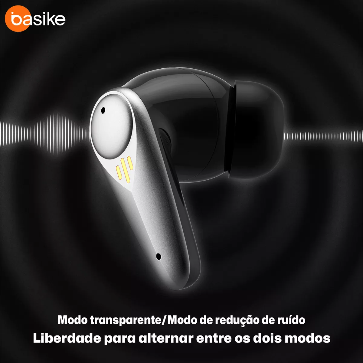 Fone de Ouvido Gamer Intra-Auricular Ba FON 152 - Bluetooth 5.4, Transmissor 2.4G, Redução de Ruído