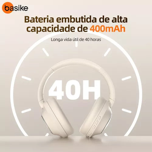 Fone de Ouvido Headphone Ba FON 170 - Bluetooth, Rádio FM, Cartão SD, Redução de Ruído