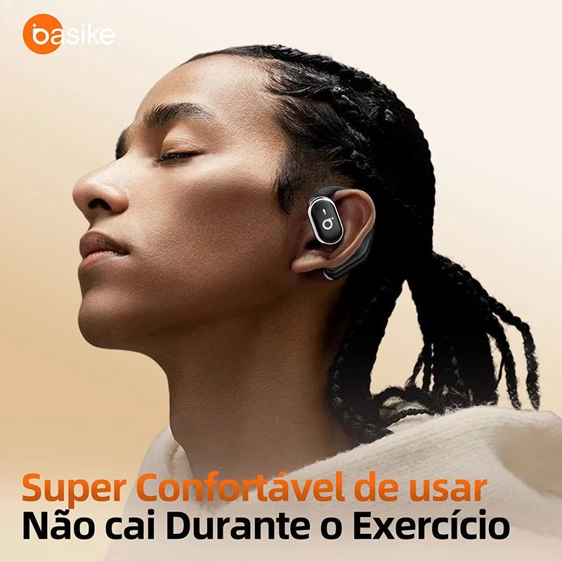 Fone de Ouvido Esportivo Open-Ear com Gancho Ba FON 141 - Bluetooth 5.4, Hi-Fi, IPX5