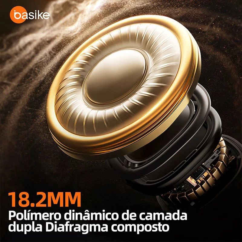 Fone de Ouvido Esportivo Open-Ear com Gancho Ba FON 141 - Bluetooth 5.4, Hi-Fi, IPX5