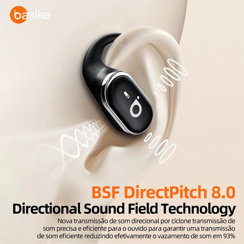 Fone de Ouvido Esportivo Open-Ear com Gancho Ba FON 141 - Bluetooth 5.4, Hi-Fi, IPX5