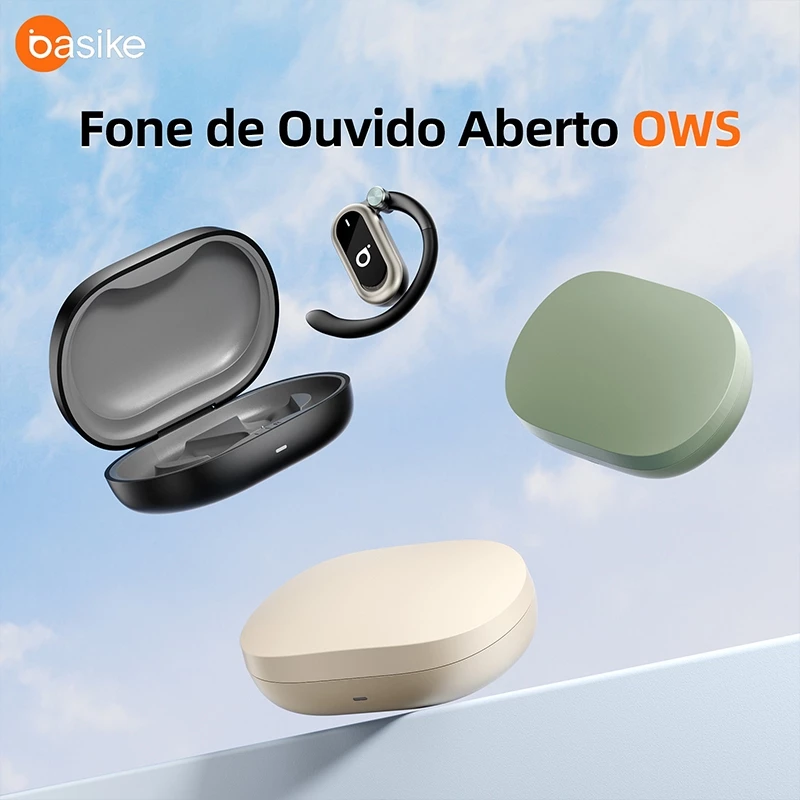 Fone de Ouvido Esportivo Open-Ear com Gancho Ba FON 157 - Bluetooth 5.4, Hi-Fi