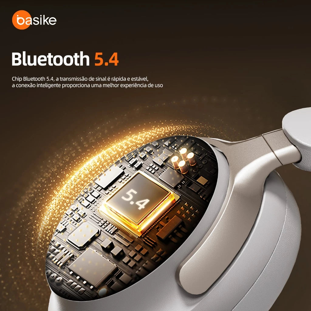 Fone de Ouvido Headphone Ba FON 137 - Bluetooth 5.4, Hi-Fi, Redução de Ruído