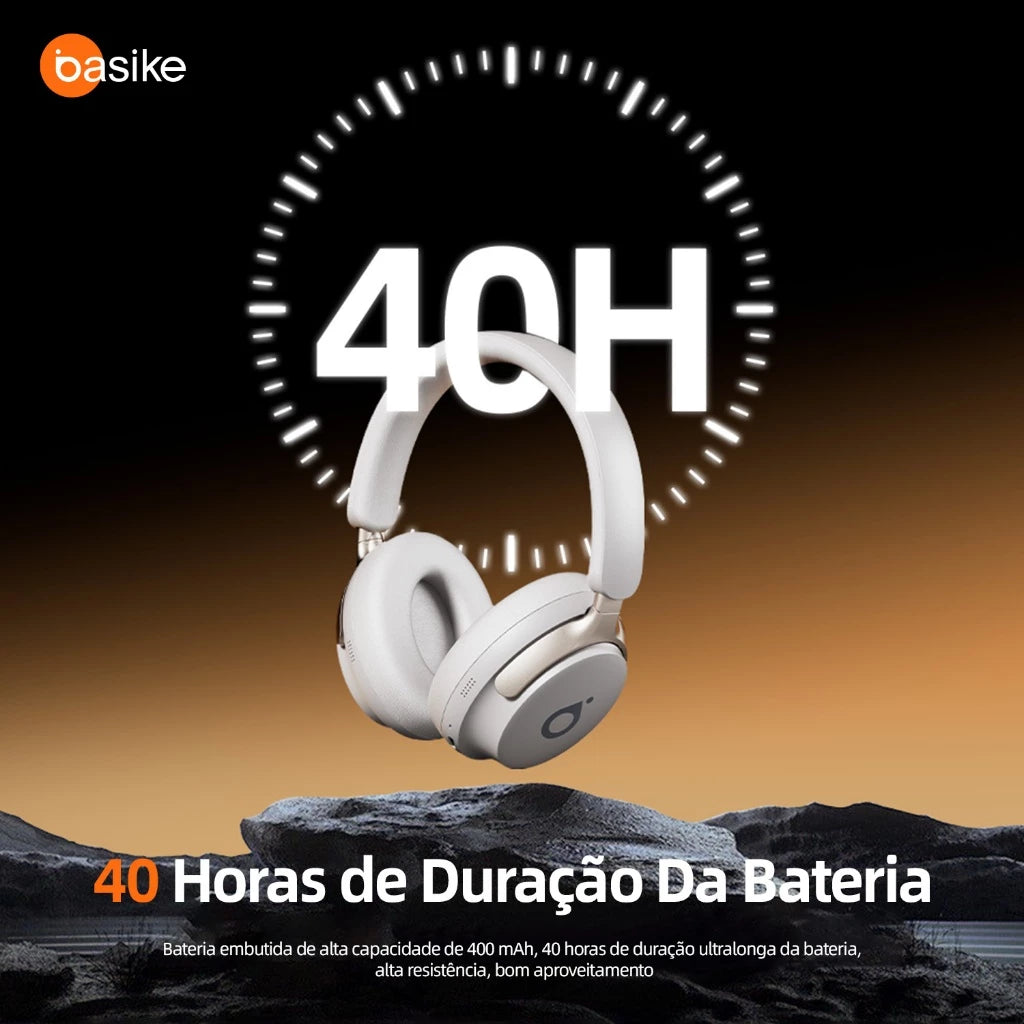 Fone de Ouvido Headphone Ba FON 137 - Bluetooth 5.4, Hi-Fi, Redução de Ruído