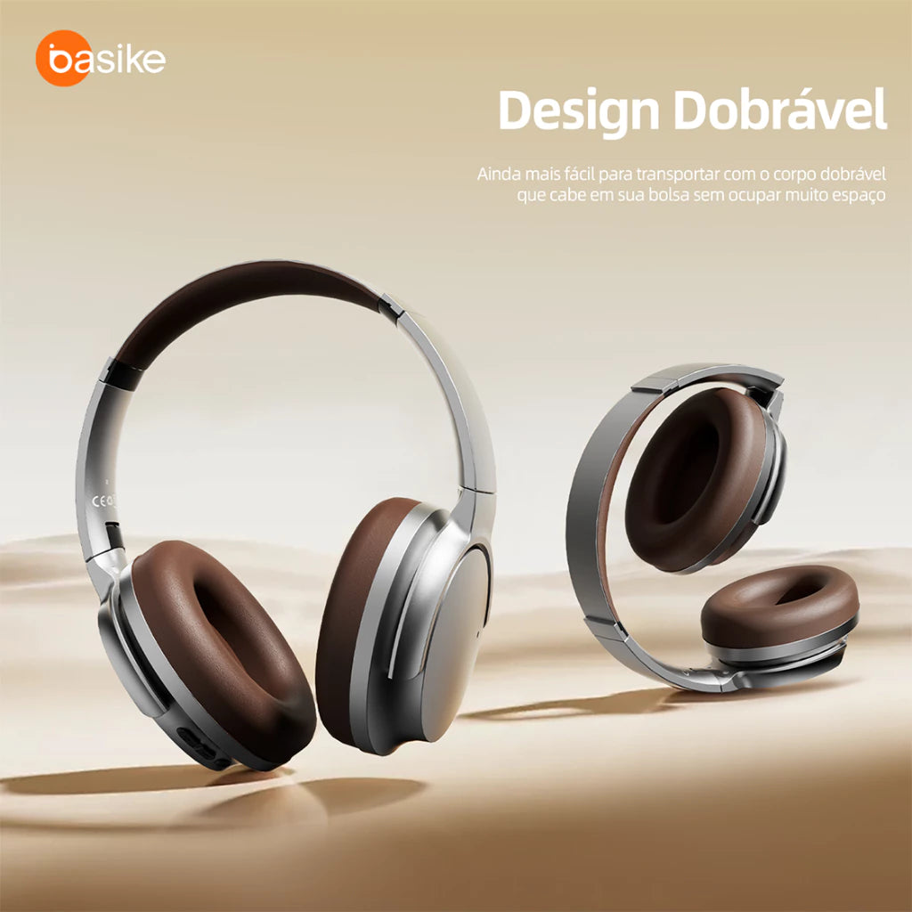 Fone de Ouvido Headphone Ba FON 168 - Bluetooth, Hi-Fi, Redução de Ruído