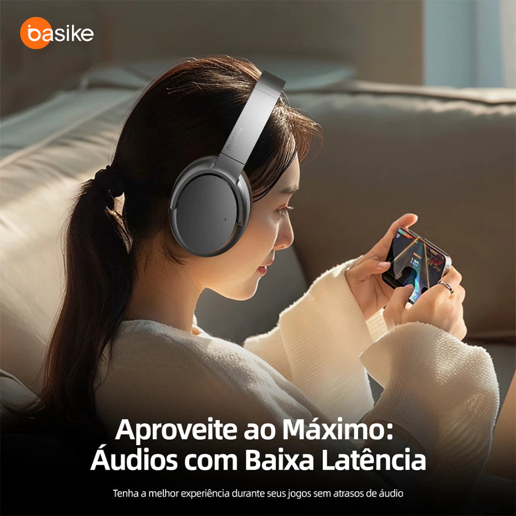 Fone de Ouvido Headphone Ba FON 168 - Bluetooth, Hi-Fi, Redução de Ruído