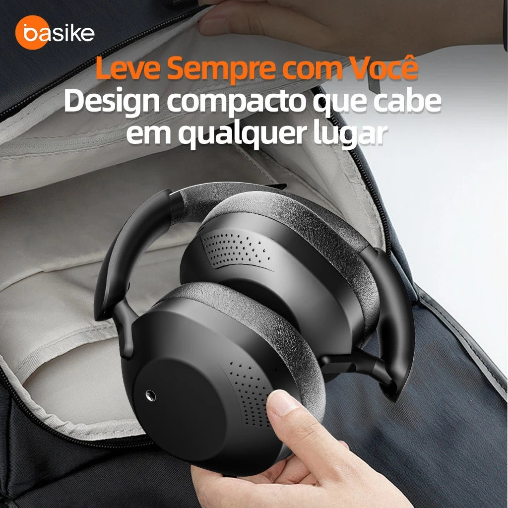 Fone de Ouvido Headphone Ba FON 195 - Bluetooth 5.4, Hi-Fi, Redução de Ruído