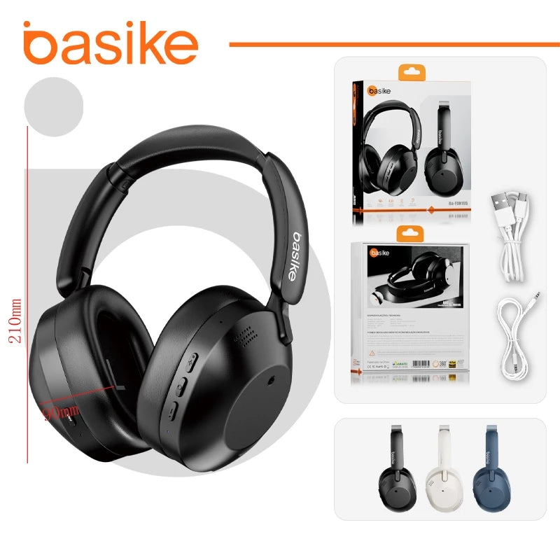 Fone de Ouvido Headphone Ba FON 195 - Bluetooth 5.4, Hi-Fi, Redução de Ruído