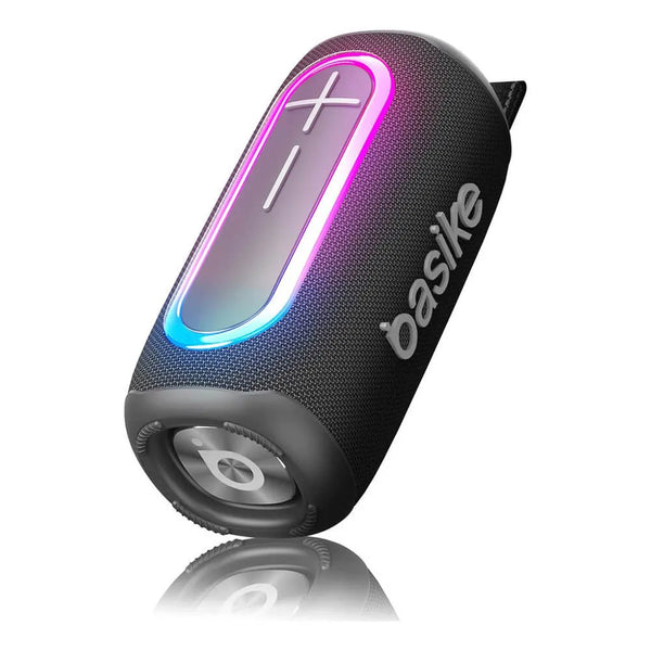 Caixa de Som Bluetooth Portátil Basike Ba RAD 020 - 20W, RGB, TWS, IPX6, Deep Bass