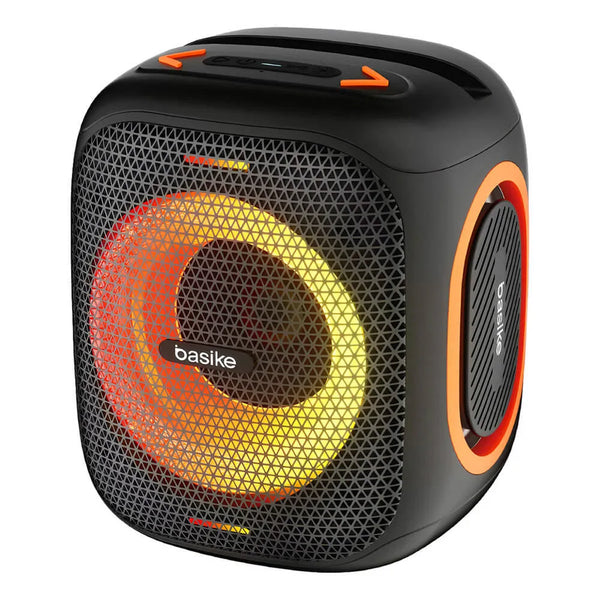 Caixa de Som Bluetooth Portátil Basike Ba RAD 127 - 30W, RGB, TWS, IPX5, Rádio FM