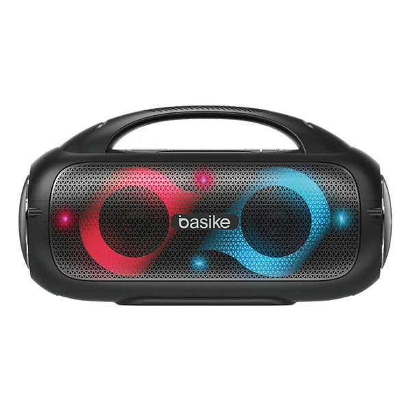 Caixa de Som Bluetooth Portátil Basike Ba RAD 018 - 60W, RGB, TWS, EQ, Bass Boost, IPX5