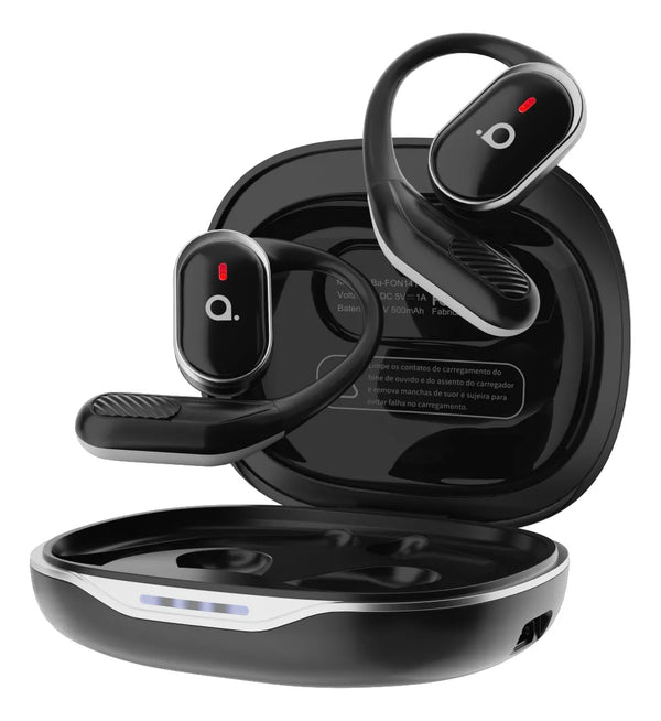 Fone de Ouvido Esportivo Open-Ear com Gancho Ba FON 141 - Bluetooth 5.4, Hi-Fi, IPX5