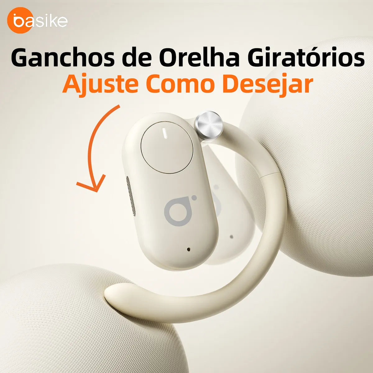 Fone de Ouvido Esportivo Open-Ear com Gancho Ba FON 158 - Bluetooth 5.4, Hi-Fi, IPX5