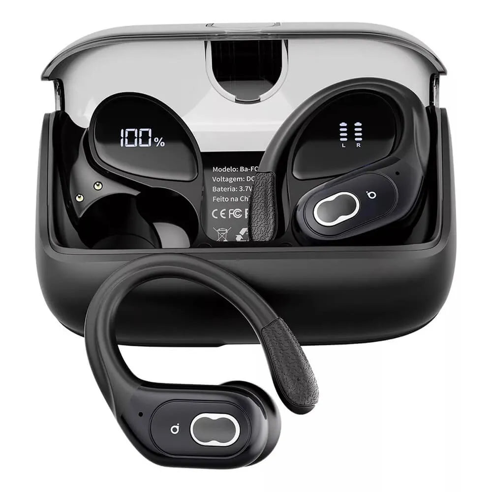 Fone de Ouvido Esportivo Intra-Auricular Ba FON 142 - Bluetooth 5.4, Hi-Fi, IPX5