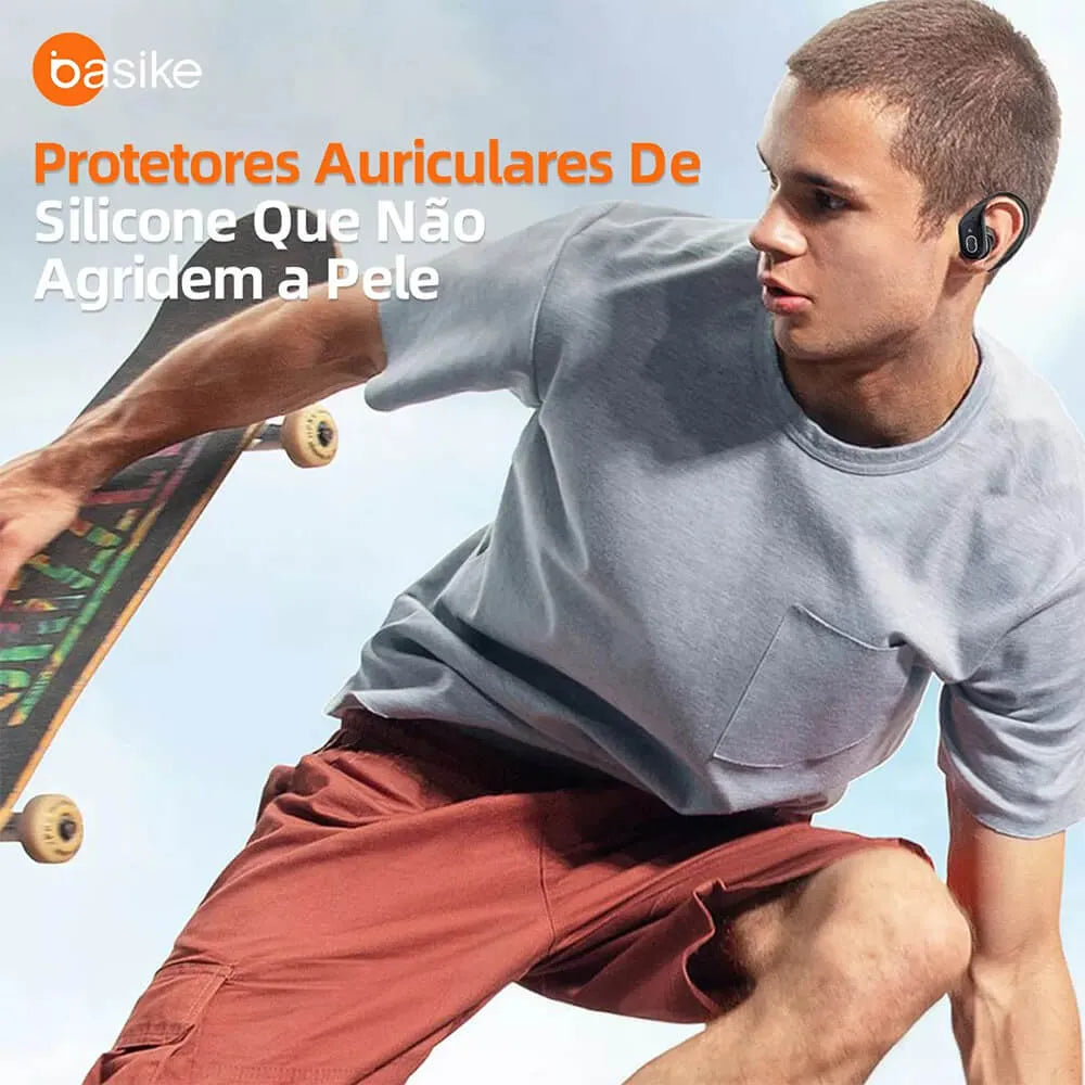Fone de Ouvido Esportivo Intra-Auricular Ba FON 142 - Bluetooth 5.4, Hi-Fi, IPX5