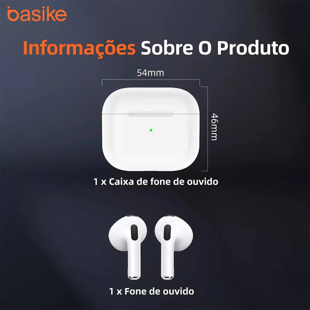 Fone de Ouvido Intra-Auricular Ba FON 6694 - Bluetooth 5.3, IP54