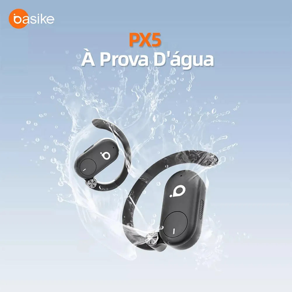 Fone de Ouvido Esportivo Open-Ear com Gancho Ba FON 001 - Bluetooth 5.4, Hi-Fi, IPX5