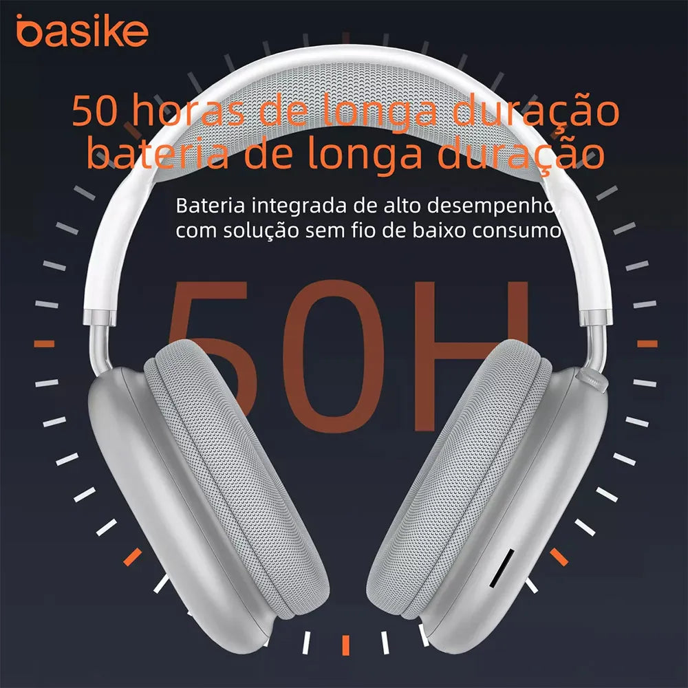 Fone de Ouvido Headphone Ba FON 8778 - Bluetooth, Redução de Ruído
