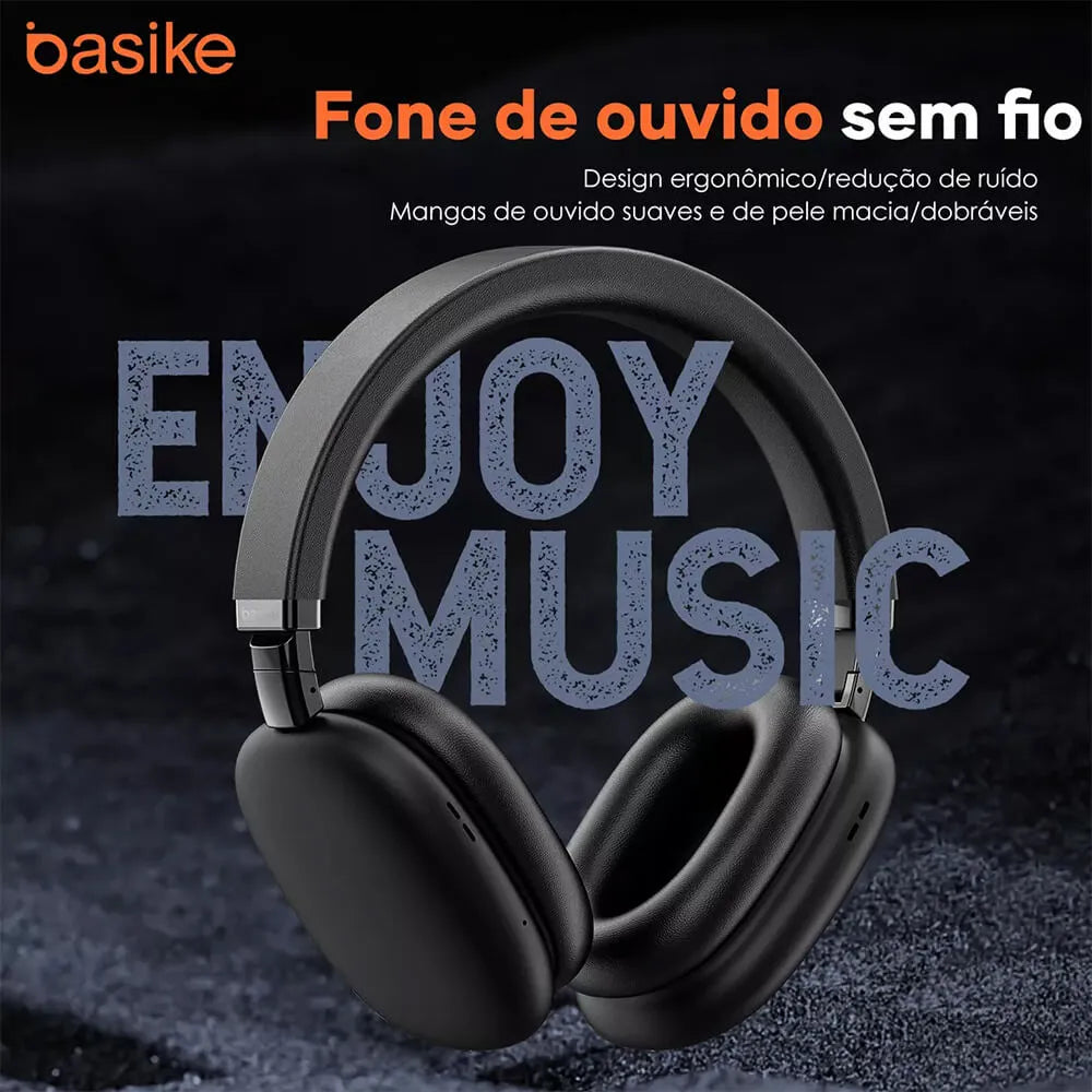Fone de Ouvido Headphone Ba FON 003 - Bluetooth 5.4, Redução de Ruído