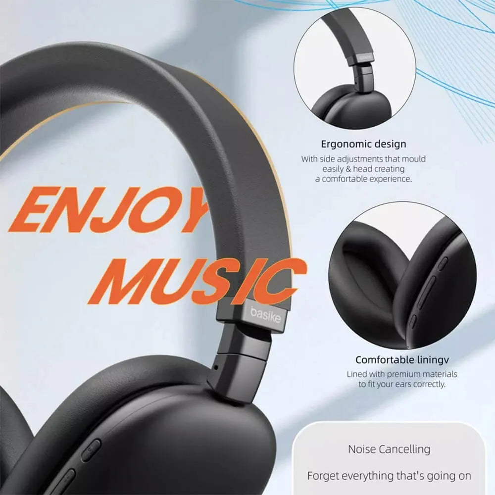 Fone de Ouvido Headphone Ba FON 003 - Bluetooth 5.4, Redução de Ruído