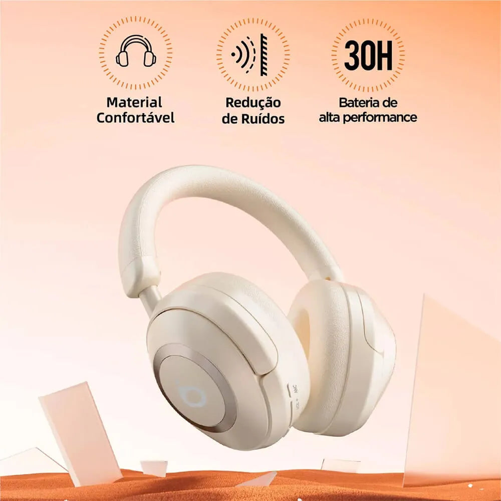 Fone de Ouvido Headphone Ba FON 113 - Bluetooth, Hi-Fi, Redução de Ruído