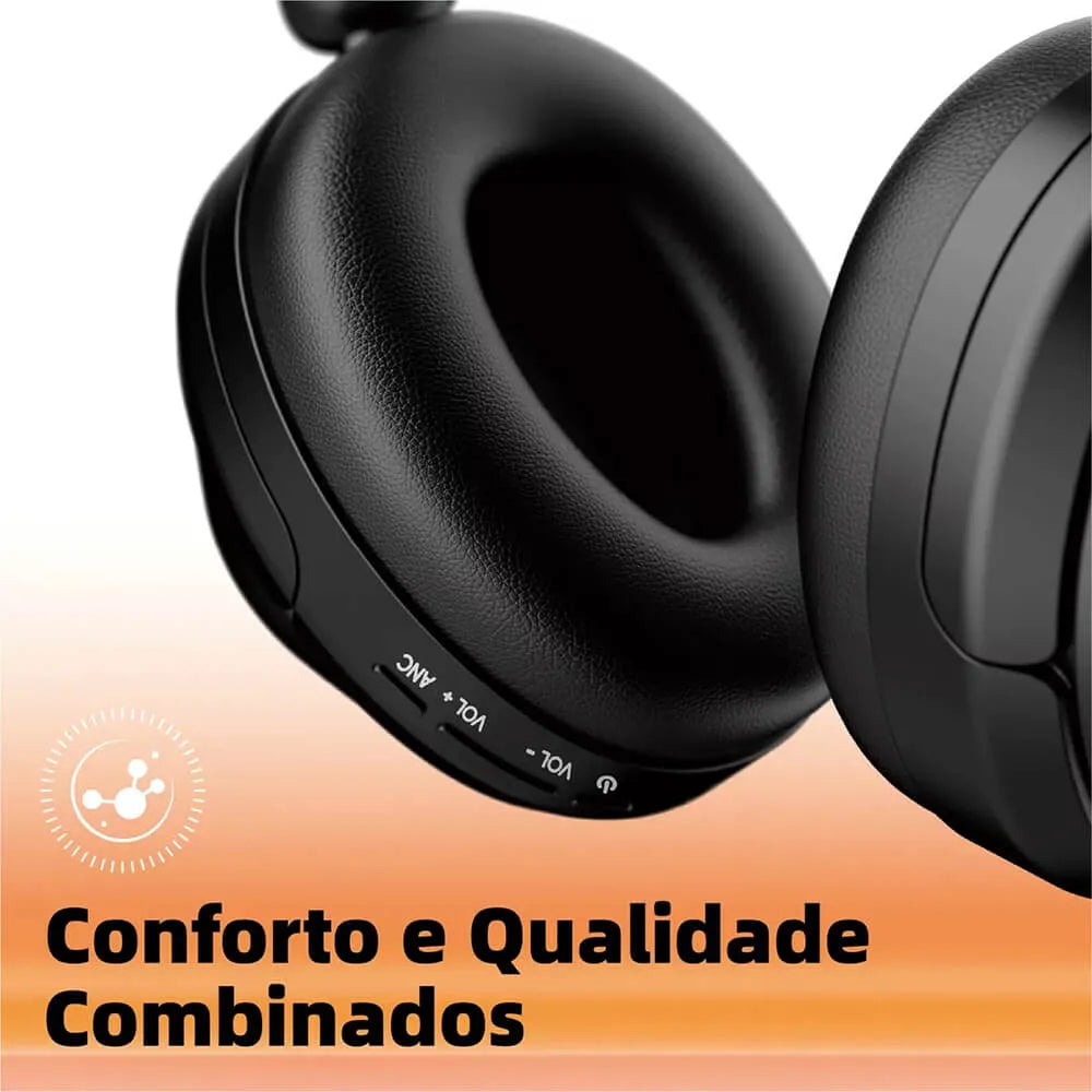 Fone de Ouvido Headphone Ba FON 113 - Bluetooth, Hi-Fi, Redução de Ruído