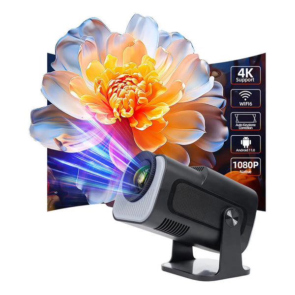 Projetor Portátil Ba TY131 - 1080P HD, Bluetooh, Wi-Fi, Android