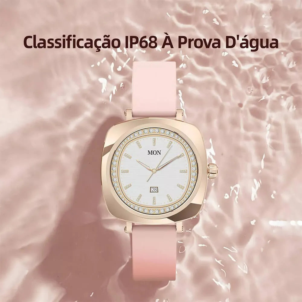 Smartwatch Bazik Prime W91 Pro Max  – 38mm, Tela AMOLED, Bluetooth, GPS